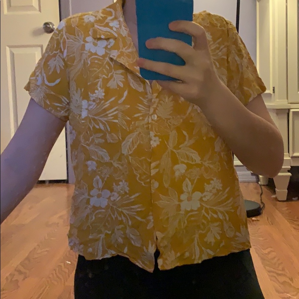 Yellow Hawaiian Shirt